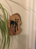 Pet Silhouette Maple Keepsake